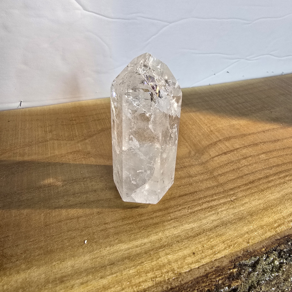 Crackle Clear Quartz Tower